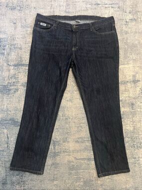 Tyndale Versa Dark Blue Mid Rise Boot Cut Flame Resistant M22MT Jeans W18 x L30